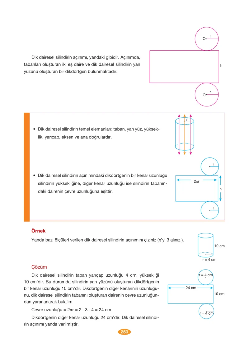 8. Sınıf Matematik Ders Kitabı Cevapları Berkay Yayınları Sayfa 250