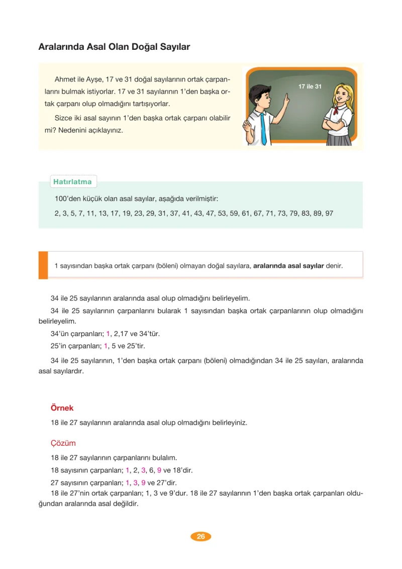 8. Sınıf Matematik Ders Kitabı Cevapları Berkay Yayınları Sayfa 26