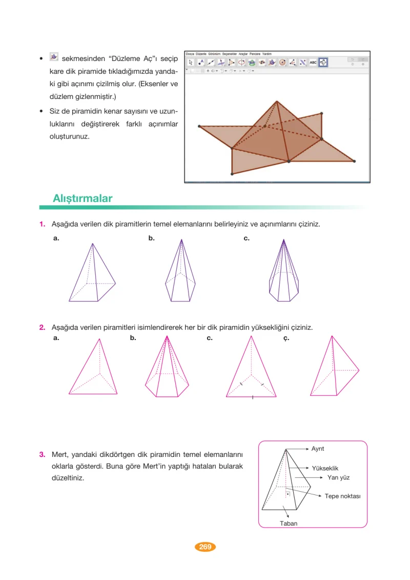 8. Sınıf Matematik Ders Kitabı Cevapları Berkay Yayınları Sayfa 269