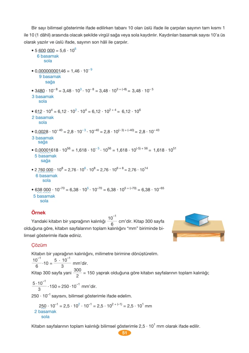 8. Sınıf Matematik Ders Kitabı Cevapları Berkay Yayınları Sayfa 51
