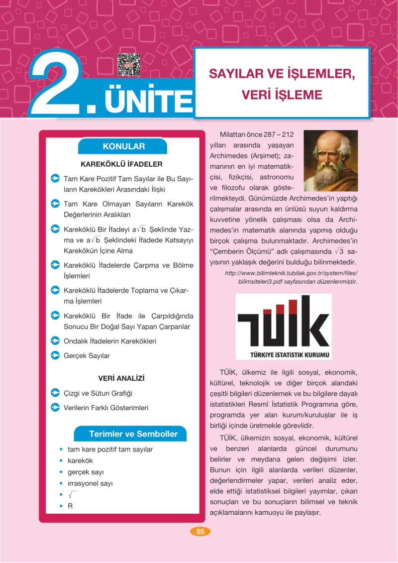 8. Sınıf Matematik Ders Kitabı Cevapları Berkay Yayınları Sayfa 55