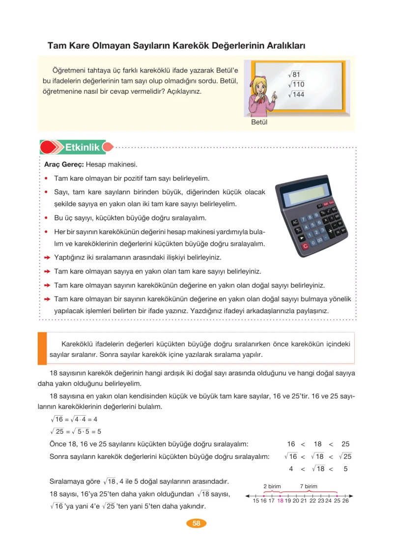 8. Sınıf Matematik Ders Kitabı Cevapları Berkay Yayınları Sayfa 58