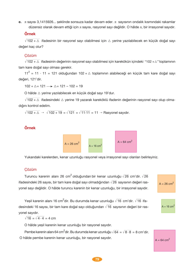 8. Sınıf Matematik Ders Kitabı Cevapları Berkay Yayınları Sayfa 79