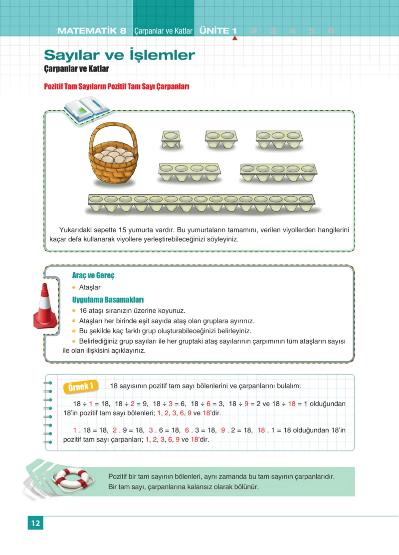 8. Sınıf Matematik Ders Kitabı Cevapları Koza Yayınları Sayfa 12