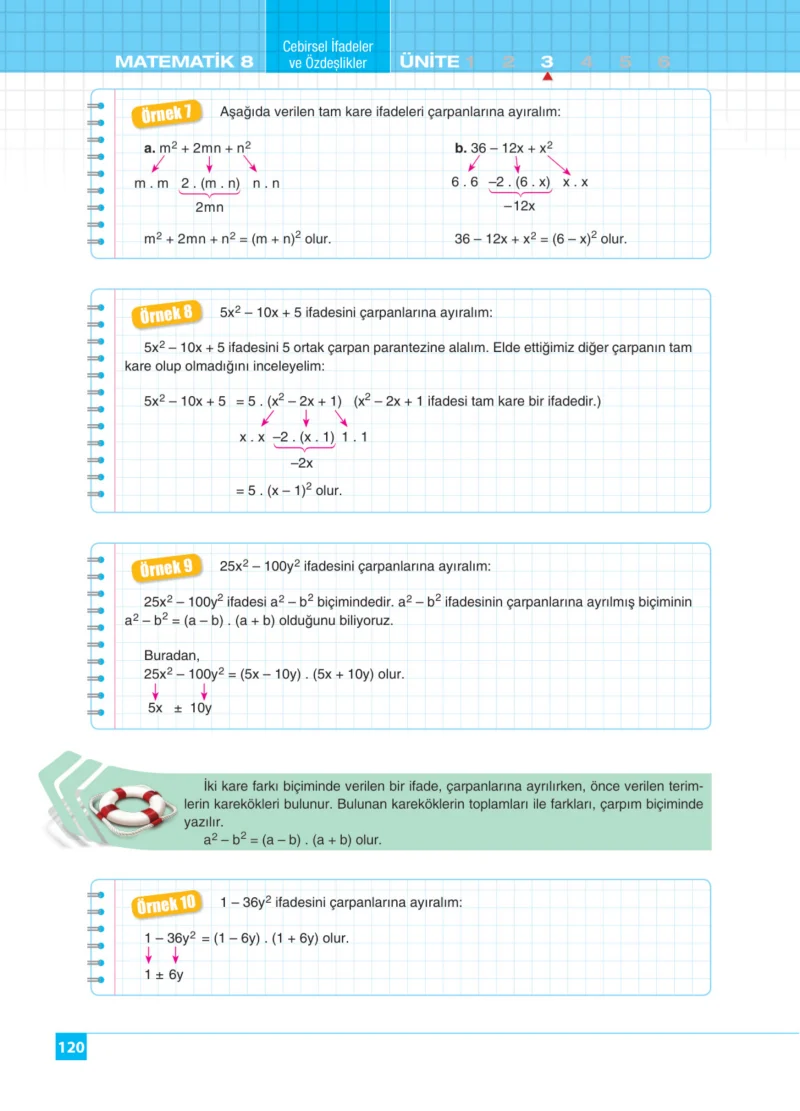 8. Sınıf Matematik Ders Kitabı Cevapları Koza Yayınları Sayfa 120
