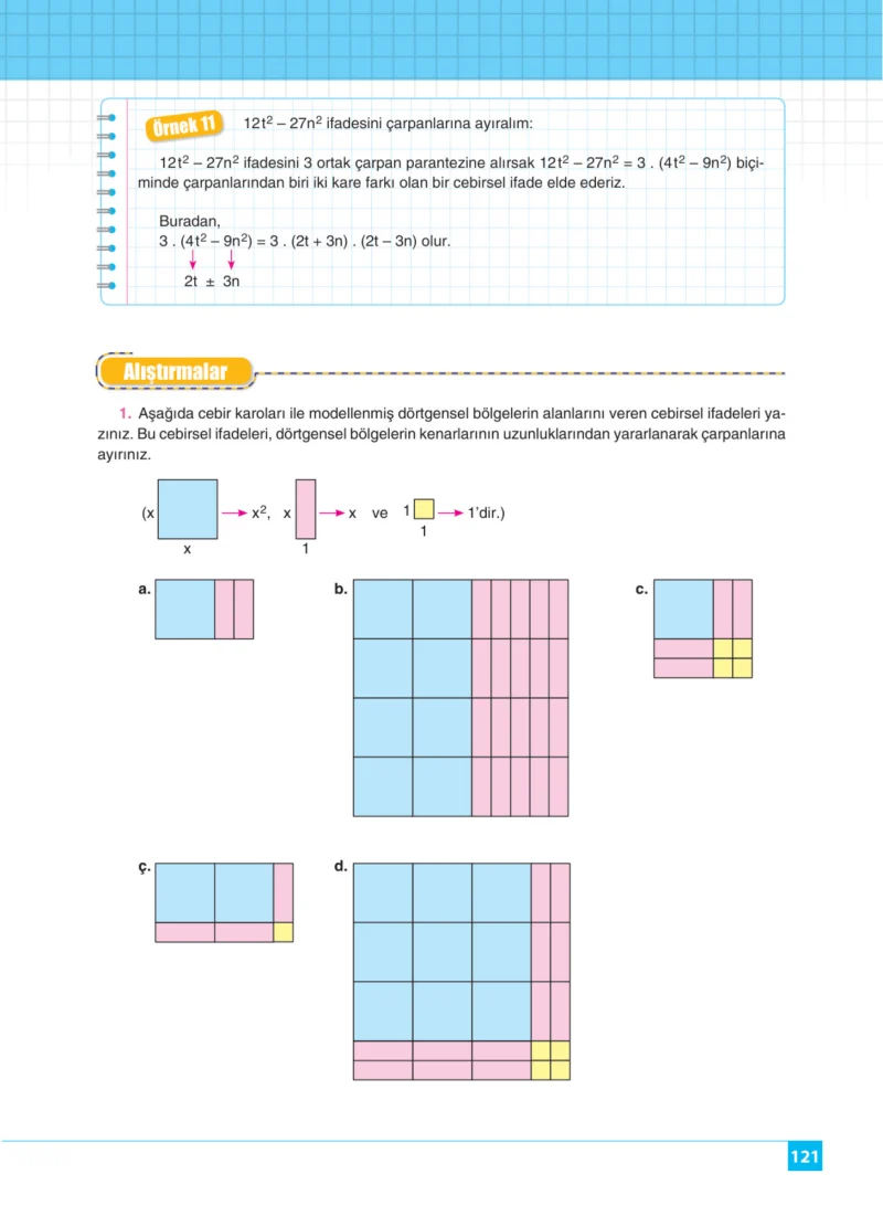 8. Sınıf Matematik Ders Kitabı Cevapları Koza Yayınları Sayfa 121