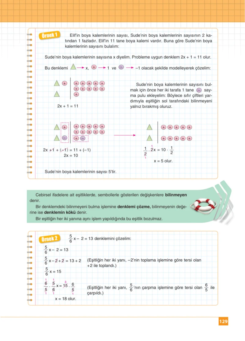 8. Sınıf Matematik Ders Kitabı Cevapları Koza Yayınları Sayfa 129