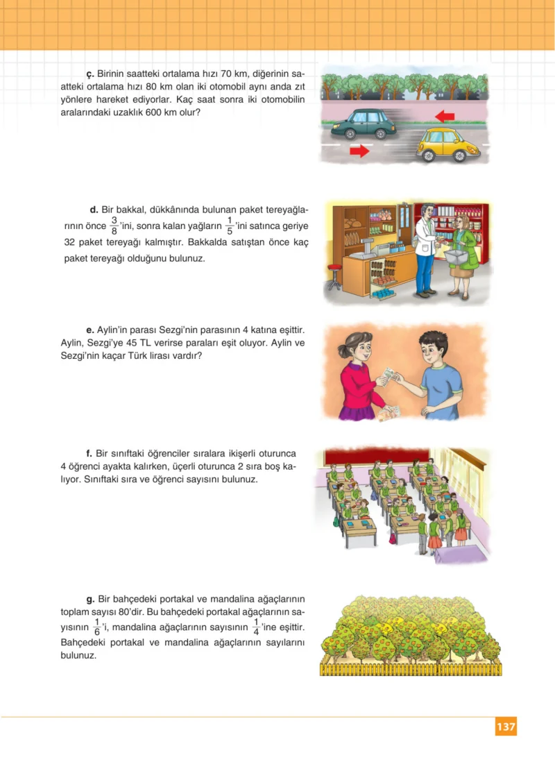 8. Sınıf Matematik Ders Kitabı Cevapları Koza Yayınları Sayfa 137