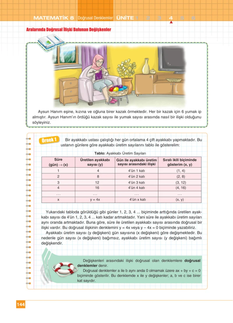 8. Sınıf Matematik Ders Kitabı Cevapları Koza Yayınları Sayfa 144