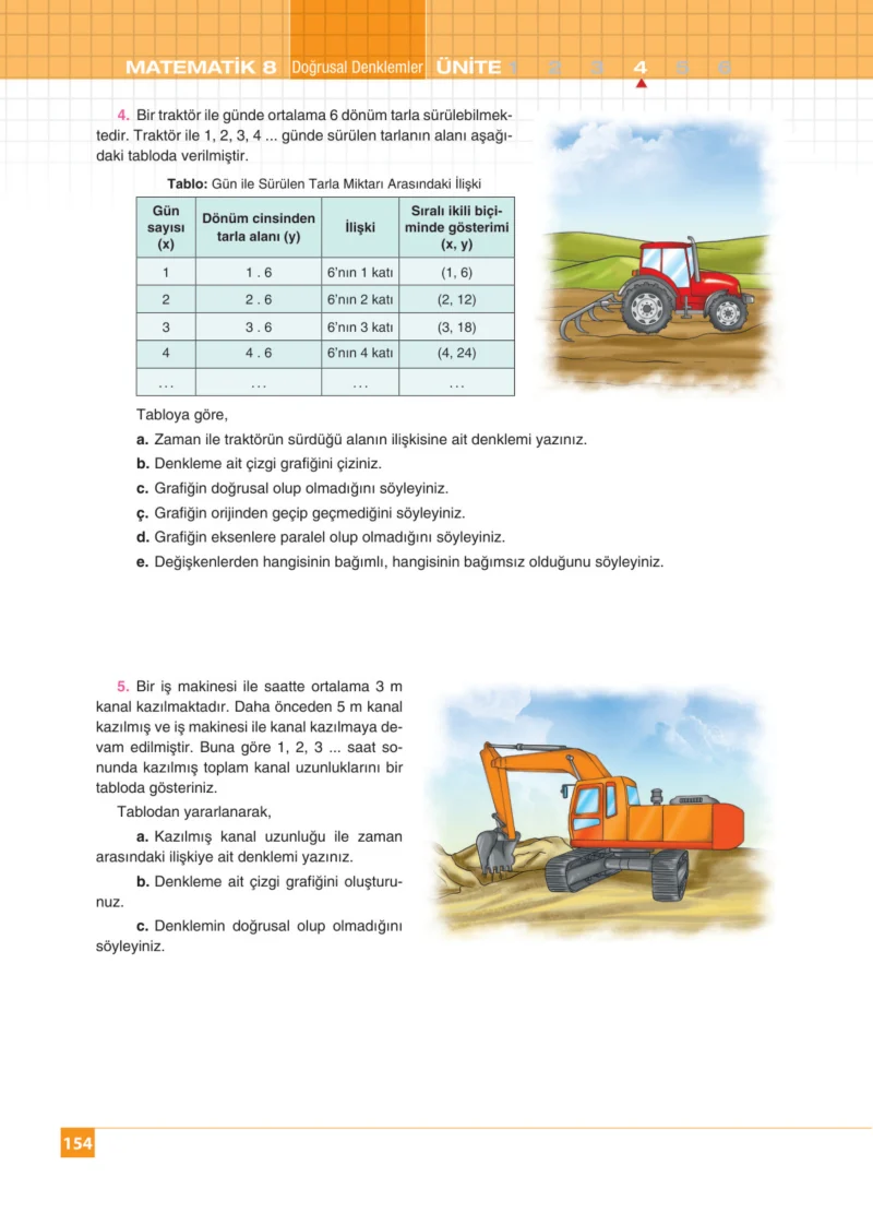8. Sınıf Matematik Ders Kitabı Cevapları Koza Yayınları Sayfa 154