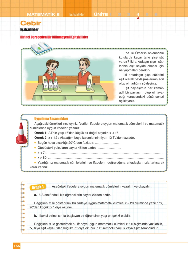 8. Sınıf Matematik Ders Kitabı Cevapları Koza Yayınları Sayfa 166