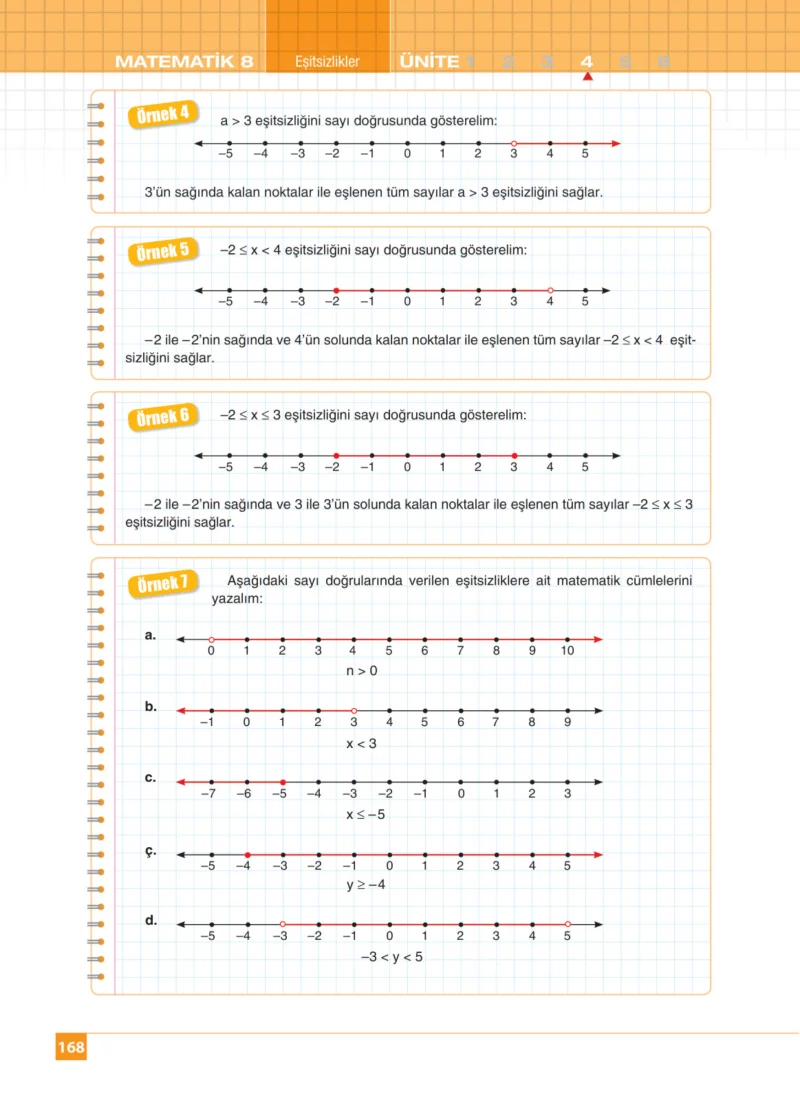 8. Sınıf Matematik Ders Kitabı Cevapları Koza Yayınları Sayfa 168