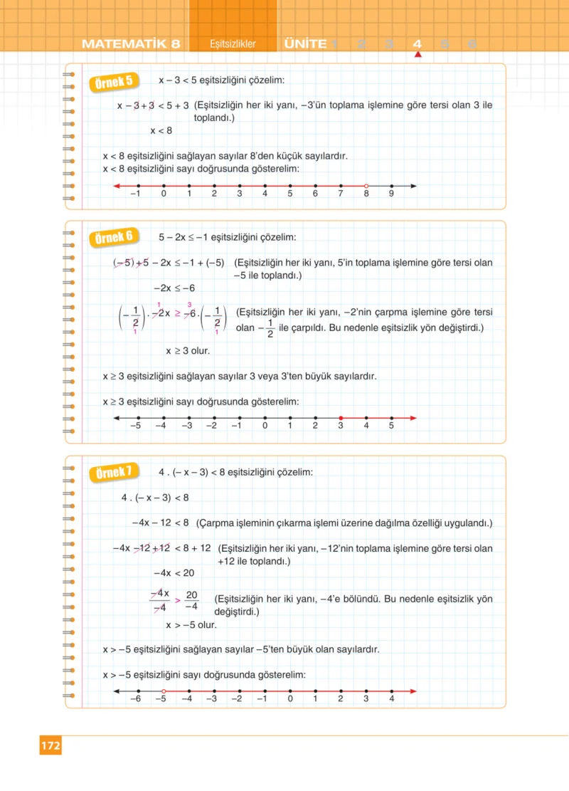 8. Sınıf Matematik Ders Kitabı Cevapları Koza Yayınları Sayfa 172