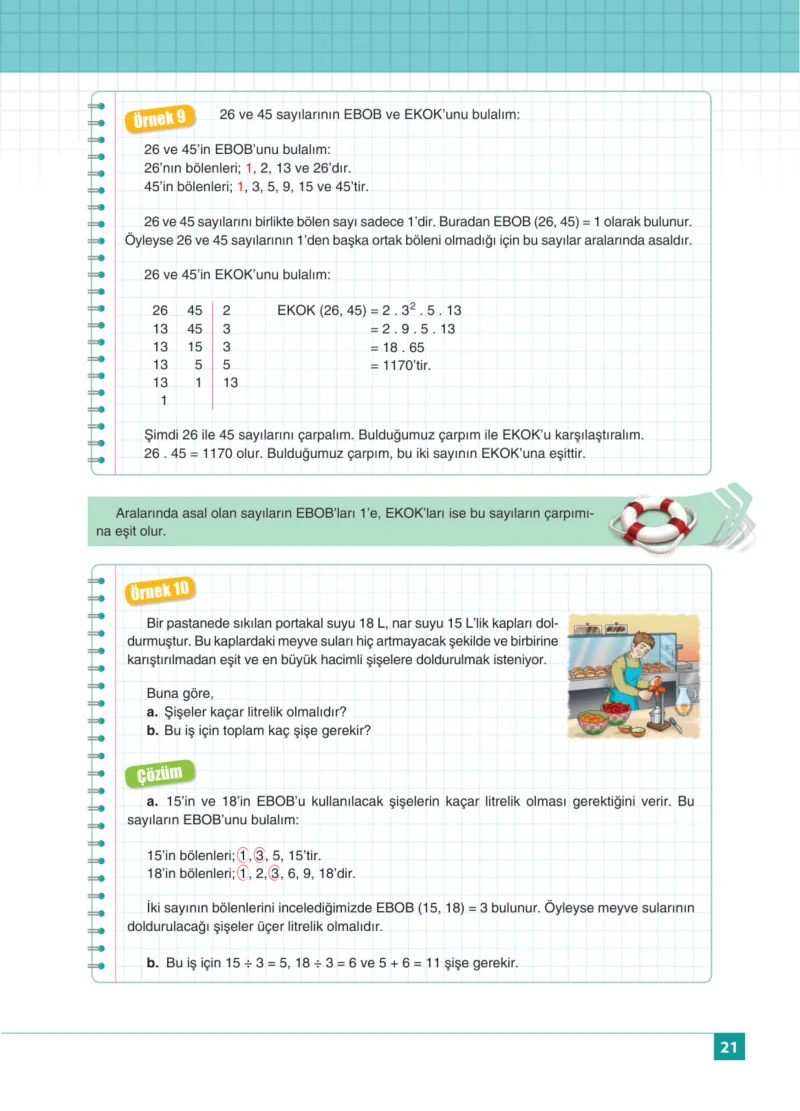 8. Sınıf Matematik Ders Kitabı Cevapları Koza Yayınları Sayfa 21