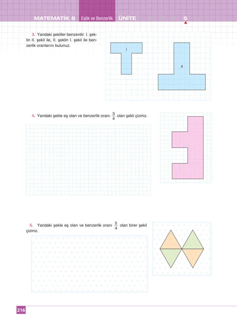 8. Sınıf Matematik Ders Kitabı Cevapları Koza Yayınları Sayfa 216
