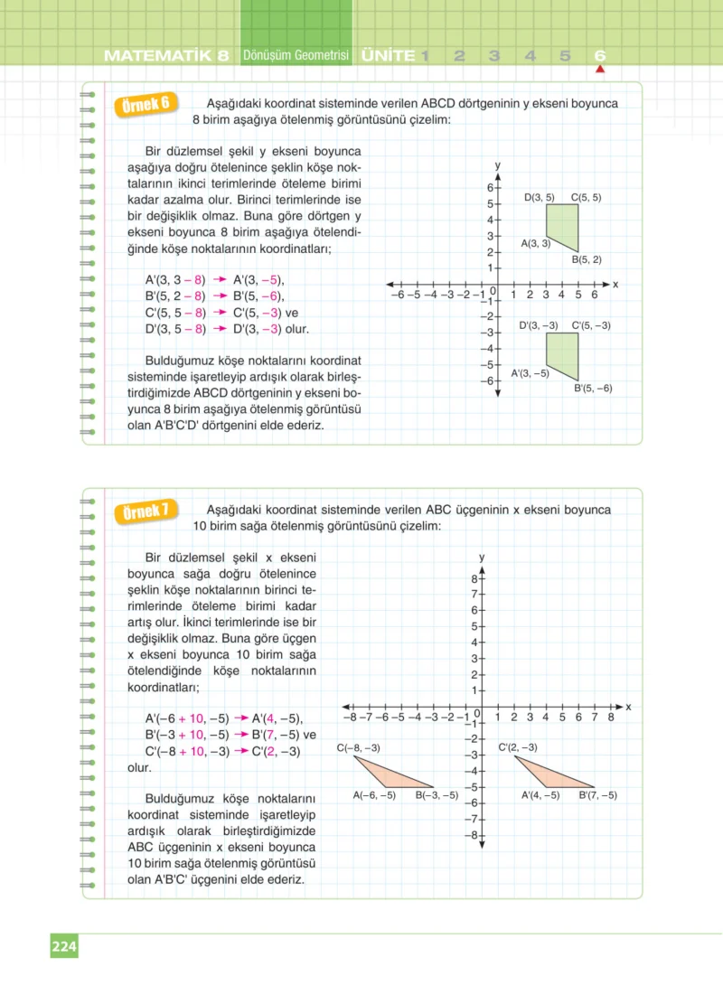 8. Sınıf Matematik Ders Kitabı Cevapları Koza Yayınları Sayfa 224