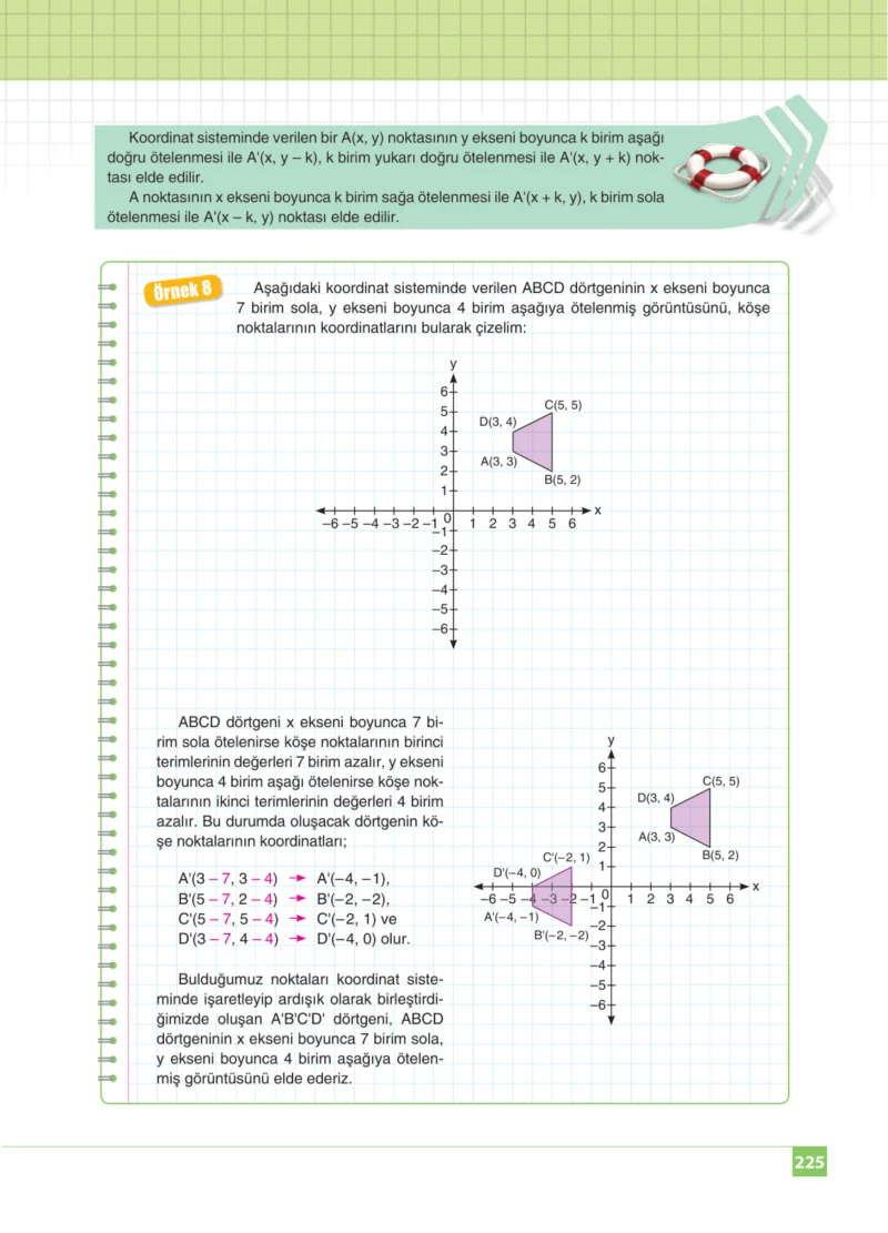 8. Sınıf Matematik Ders Kitabı Cevapları Koza Yayınları Sayfa 225