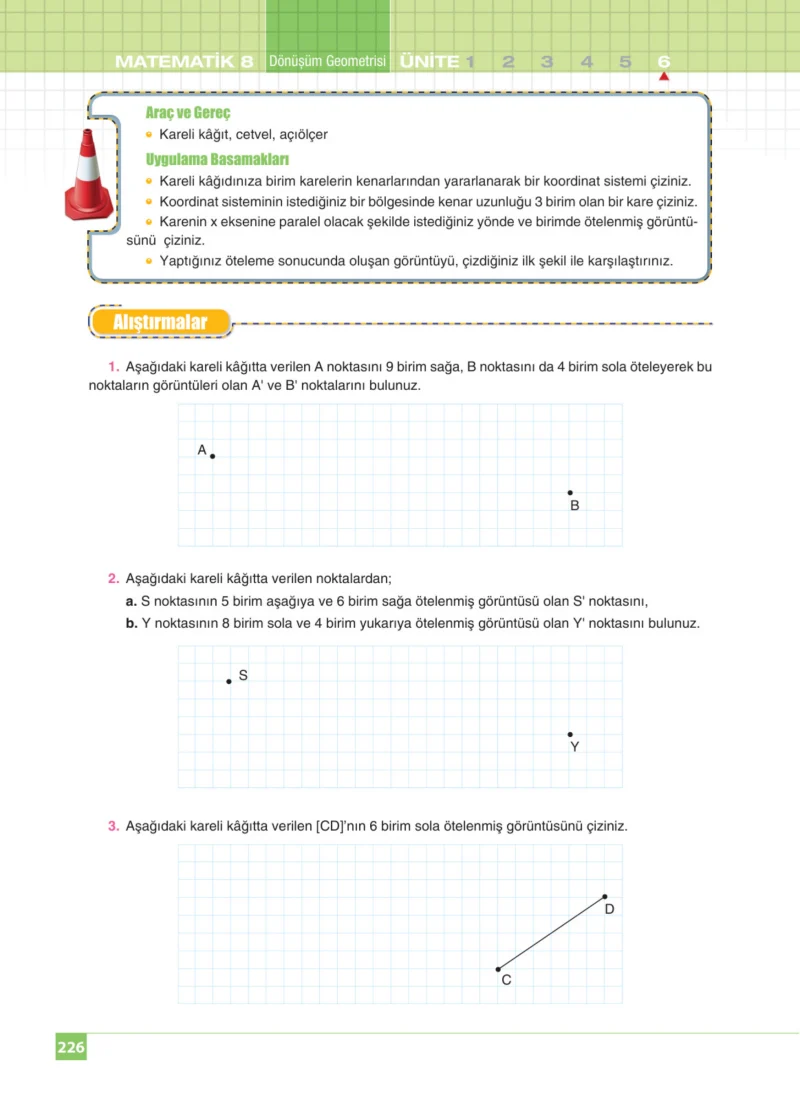 8. Sınıf Matematik Ders Kitabı Cevapları Koza Yayınları Sayfa 226