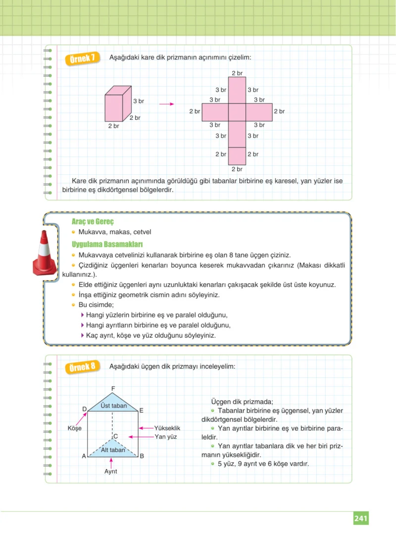 8. Sınıf Matematik Ders Kitabı Cevapları Koza Yayınları Sayfa 241