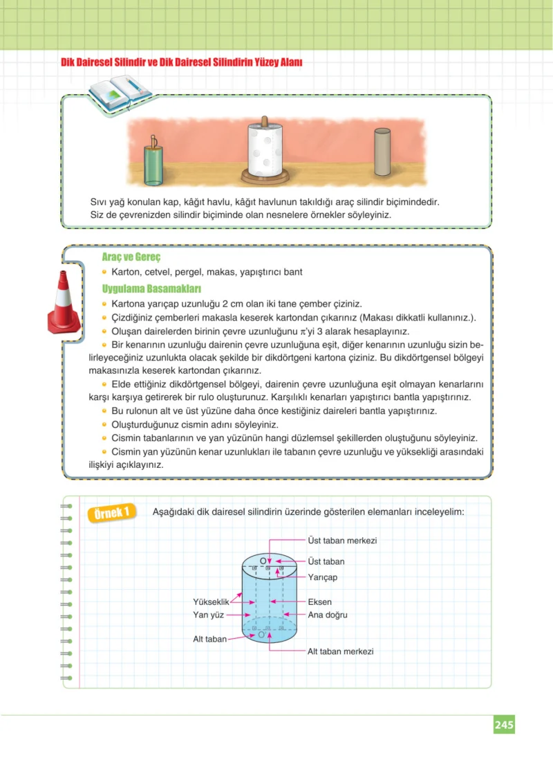 8. Sınıf Matematik Ders Kitabı Cevapları Koza Yayınları Sayfa 245