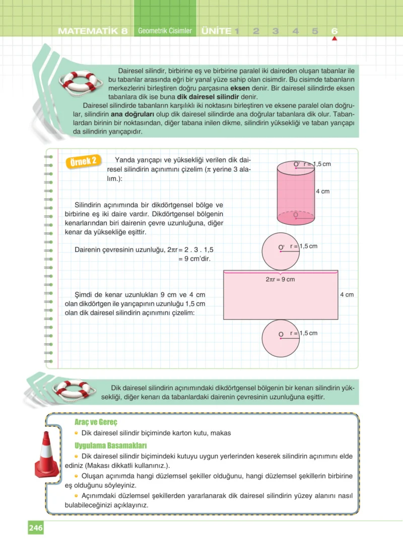 8. Sınıf Matematik Ders Kitabı Cevapları Koza Yayınları Sayfa 246