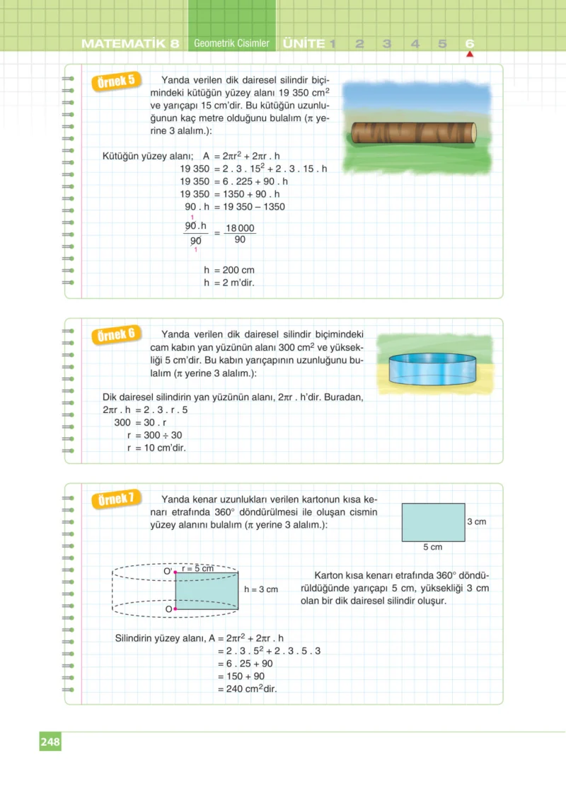 8. Sınıf Matematik Ders Kitabı Cevapları Koza Yayınları Sayfa 248
