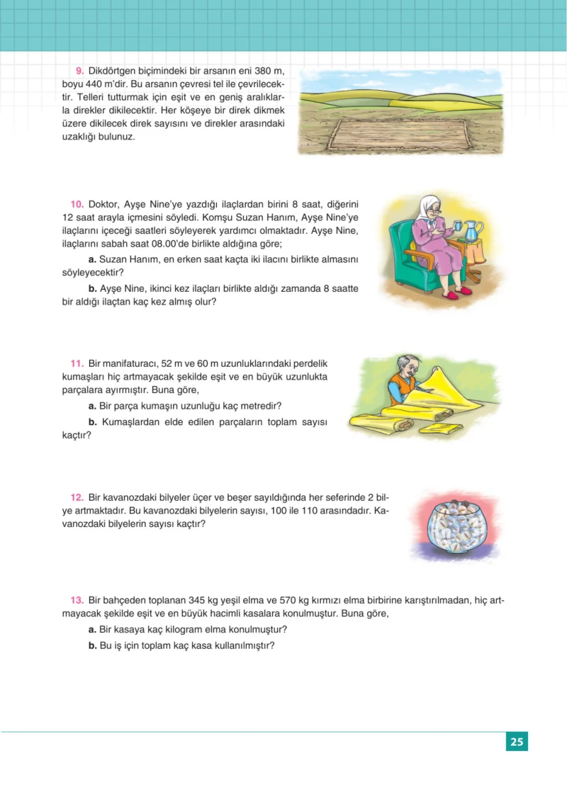 8. Sınıf Matematik Ders Kitabı Cevapları Koza Yayınları Sayfa 25