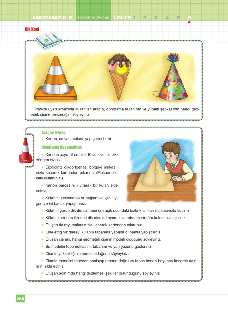 8. Sınıf Matematik Ders Kitabı Cevapları Koza Yayınları Sayfa 260