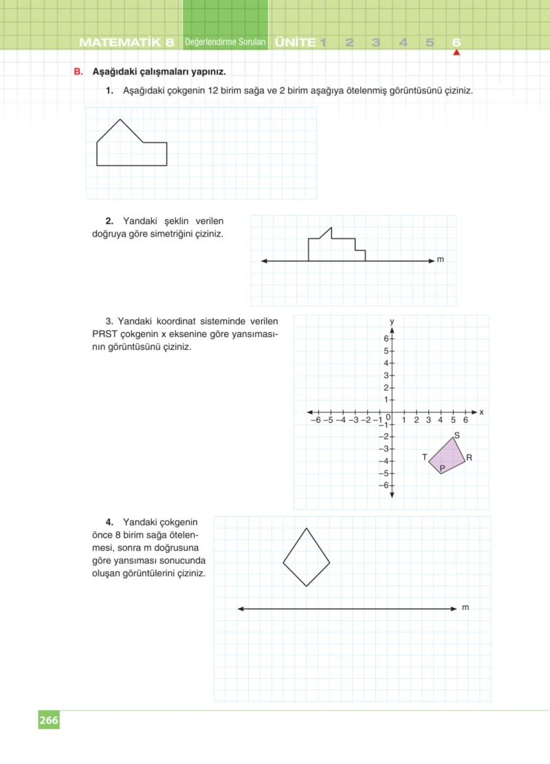 8. Sınıf Matematik Ders Kitabı Cevapları Koza Yayınları Sayfa 266