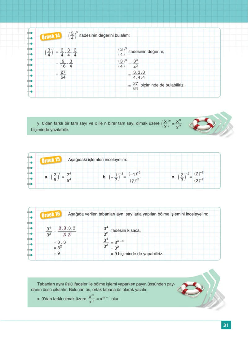 8. Sınıf Matematik Ders Kitabı Cevapları Koza Yayınları Sayfa 31
