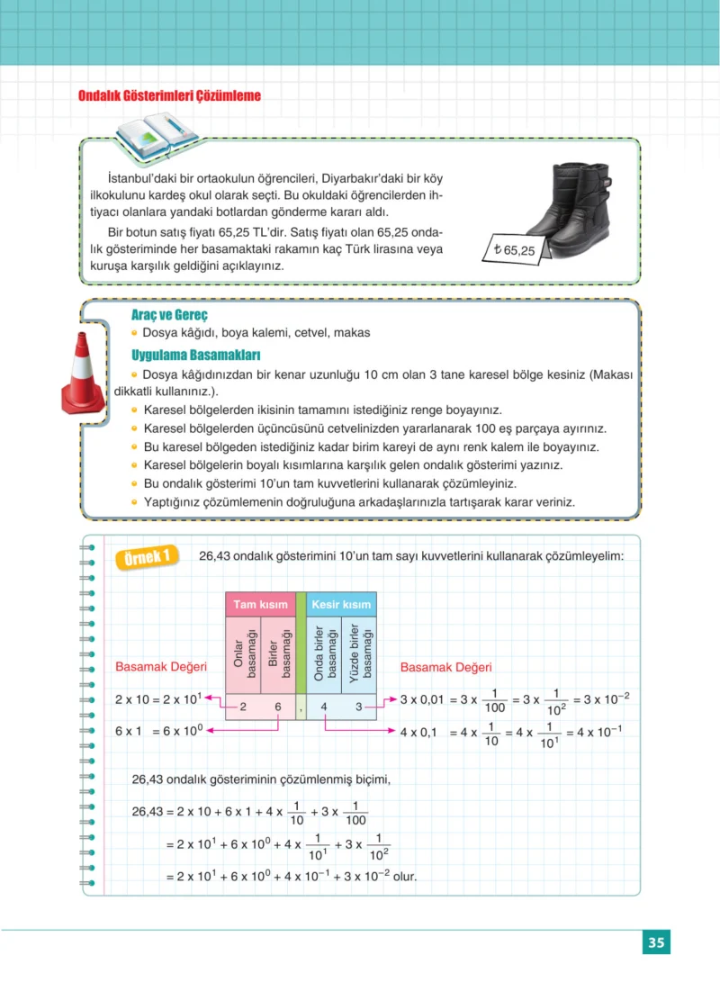 8. Sınıf Matematik Ders Kitabı Cevapları Koza Yayınları Sayfa 35