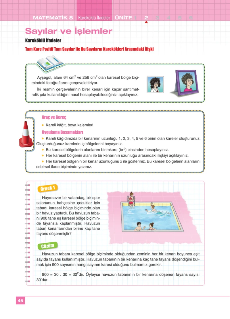 8. Sınıf Matematik Ders Kitabı Cevapları Koza Yayınları Sayfa 46