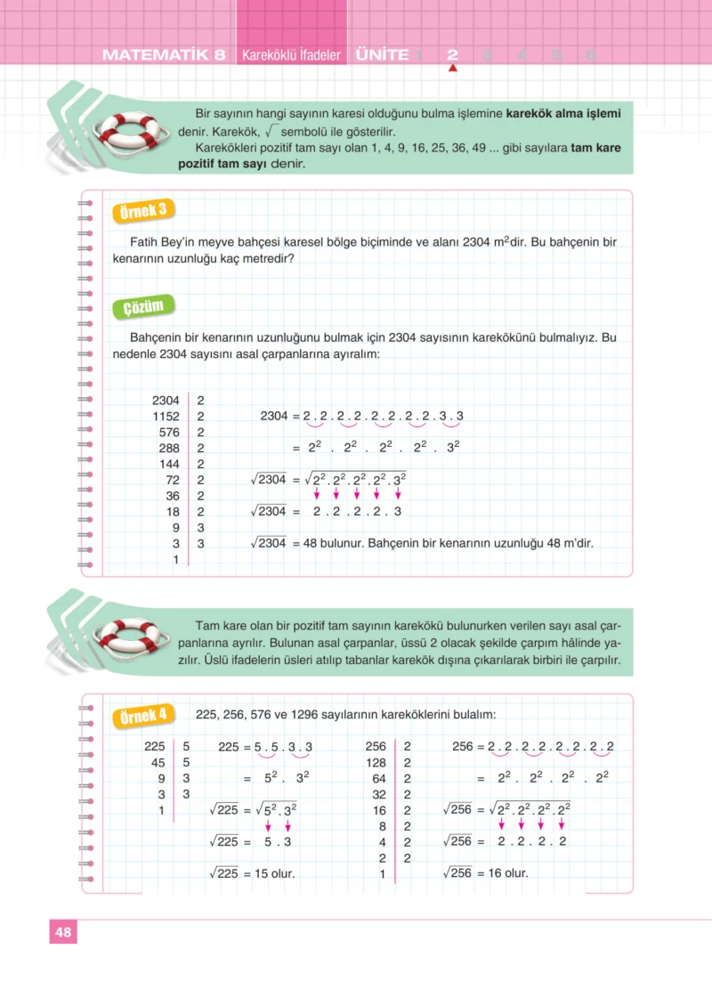 8. Sınıf Matematik Ders Kitabı Cevapları Koza Yayınları Sayfa 48