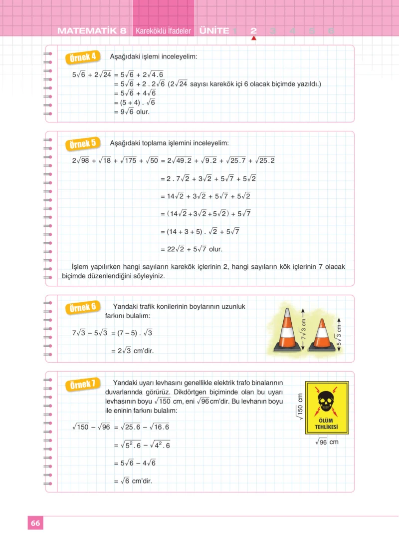 8. Sınıf Matematik Ders Kitabı Cevapları Koza Yayınları Sayfa 66