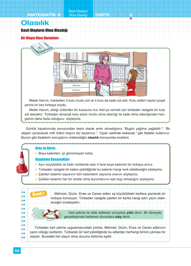 8. Sınıf Matematik Ders Kitabı Cevapları Koza Yayınları Sayfa 94
