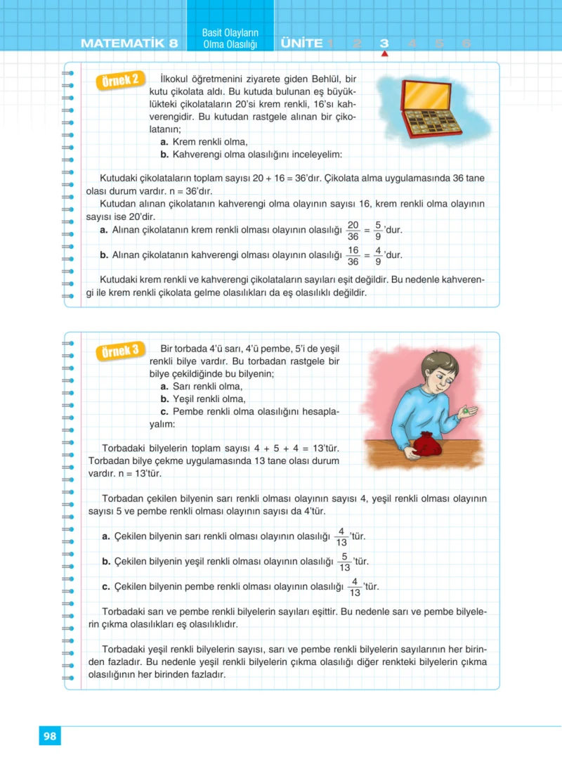 8. Sınıf Matematik Ders Kitabı Cevapları Koza Yayınları Sayfa 98