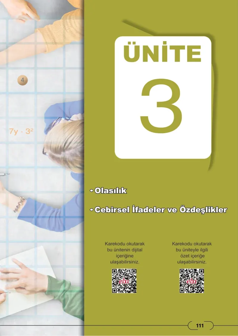 8. Sınıf Matematik Ders Kitabı Cevapları Meb Yayınları Sayfa 111