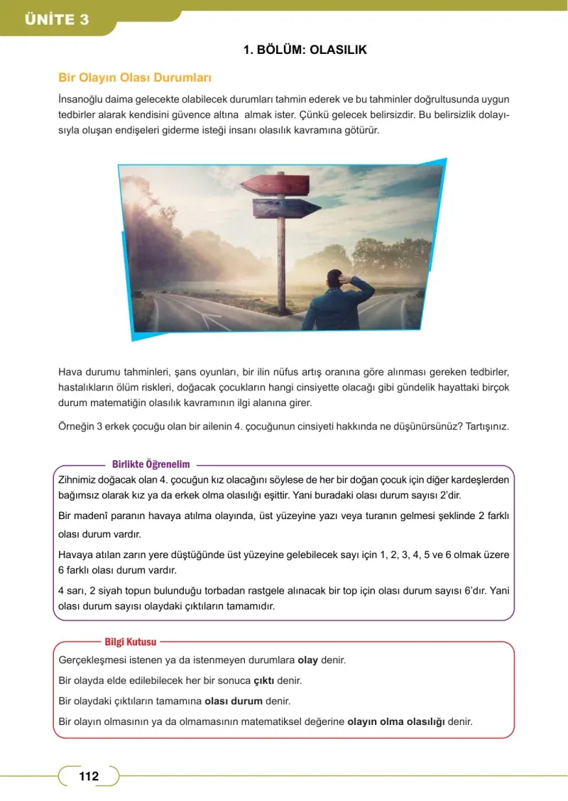 8. Sınıf Matematik Ders Kitabı Cevapları Meb Yayınları Sayfa 112