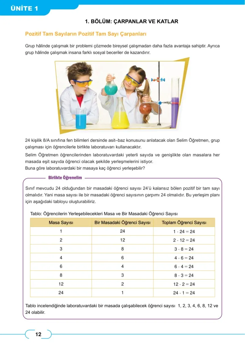 8. Sınıf Matematik Ders Kitabı Cevapları Meb Yayınları Sayfa 12