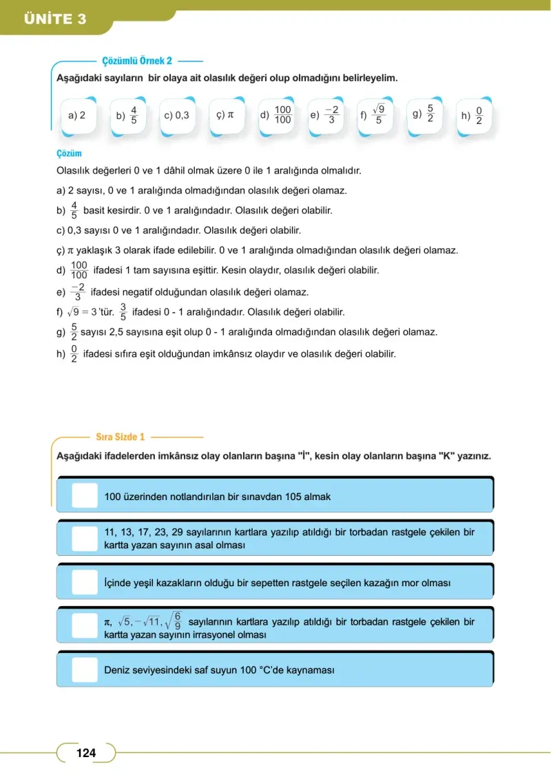 8. Sınıf Matematik Ders Kitabı Cevapları Meb Yayınları Sayfa 124