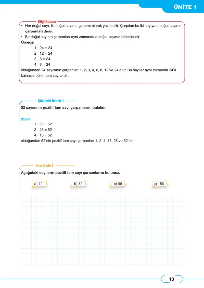 8. Sınıf Matematik Ders Kitabı Cevapları Meb Yayınları Sayfa 13