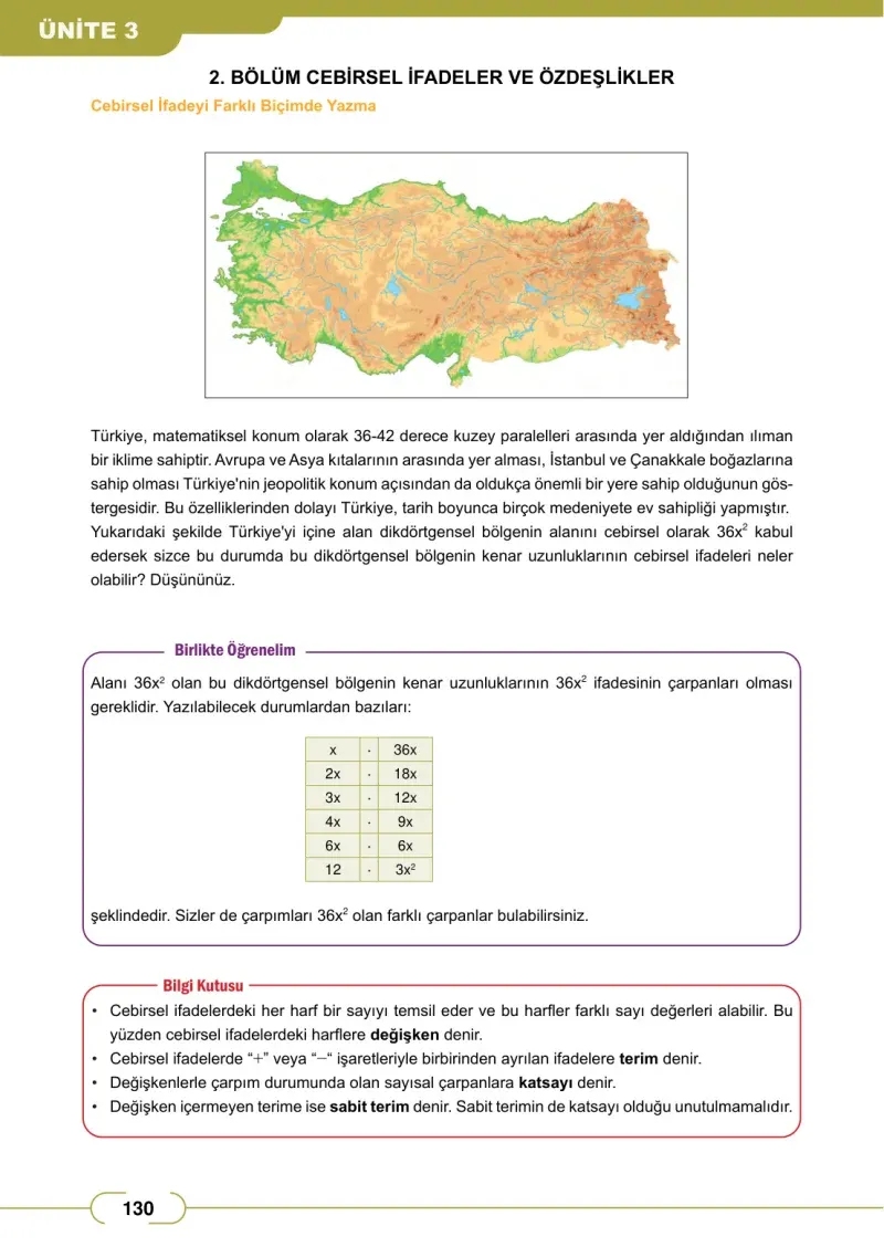 8. Sınıf Matematik Ders Kitabı Cevapları Meb Yayınları Sayfa 130