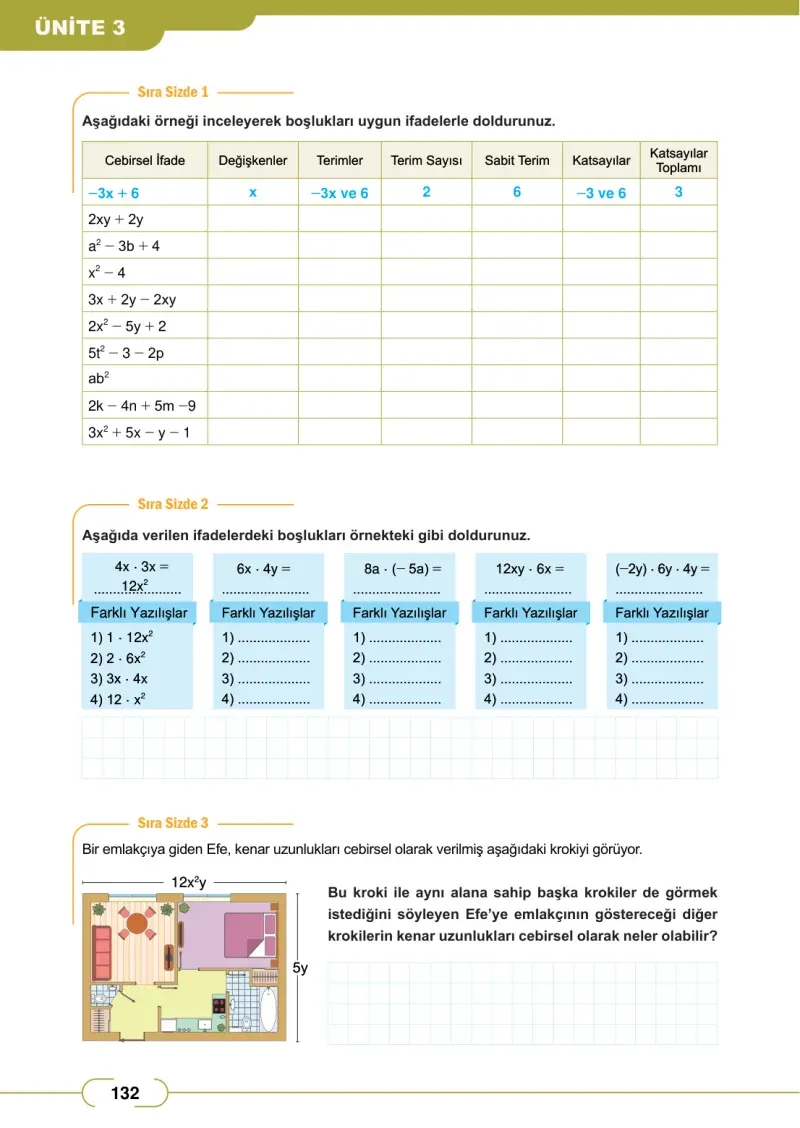 8. Sınıf Matematik Ders Kitabı Cevapları Meb Yayınları Sayfa 132