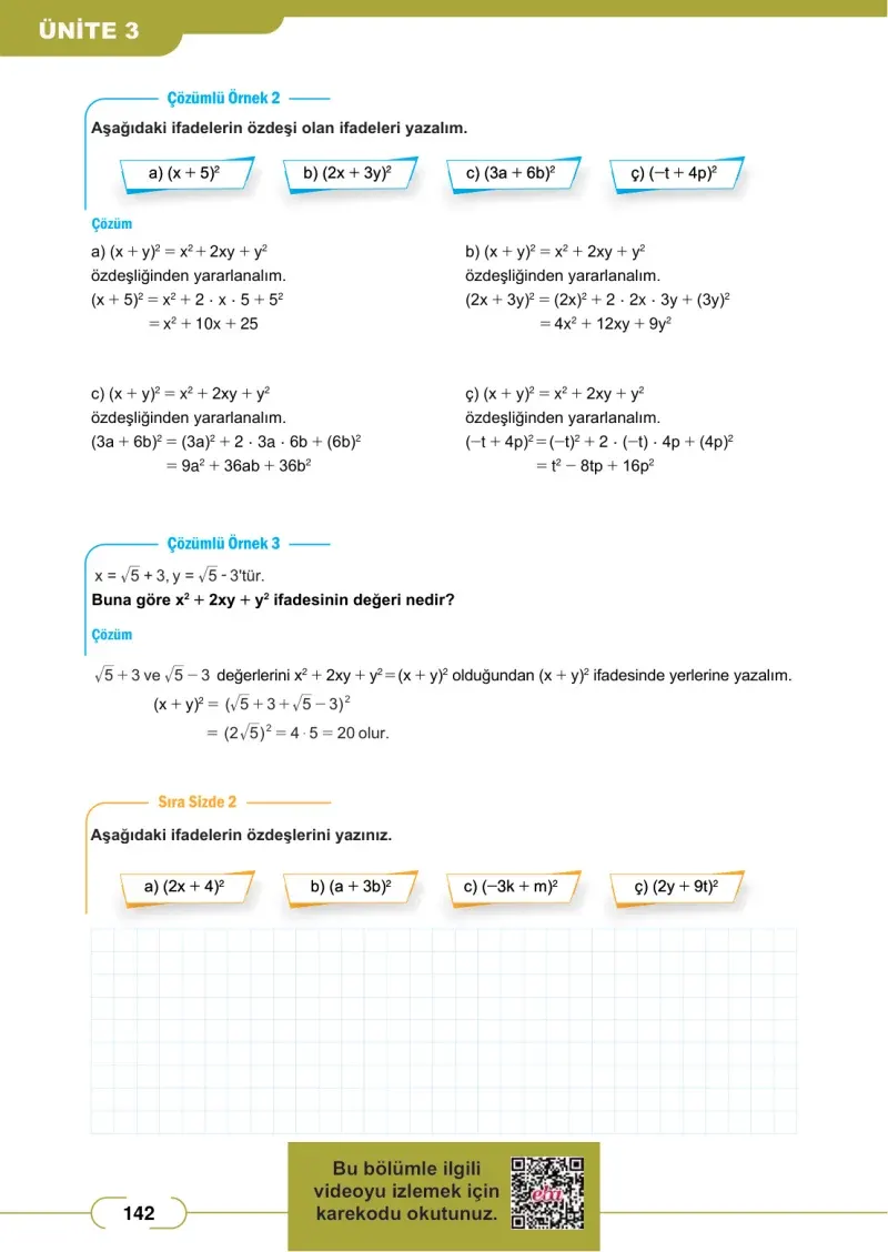 8. Sınıf Matematik Ders Kitabı Cevapları Meb Yayınları Sayfa 142