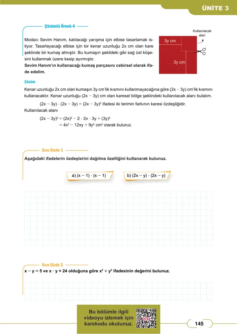 8. Sınıf Matematik Ders Kitabı Cevapları Meb Yayınları Sayfa 145