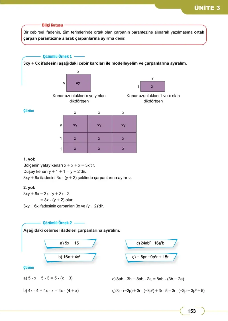8. Sınıf Matematik Ders Kitabı Cevapları Meb Yayınları Sayfa 153