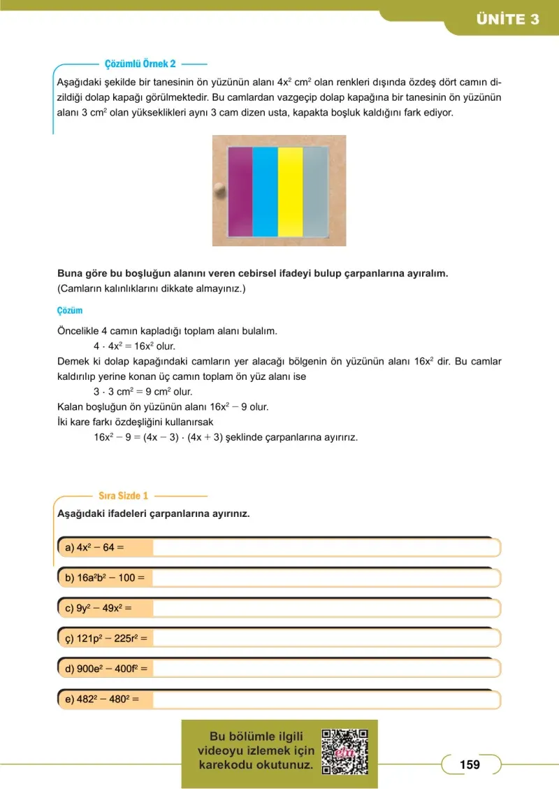 8. Sınıf Matematik Ders Kitabı Cevapları Meb Yayınları Sayfa 159