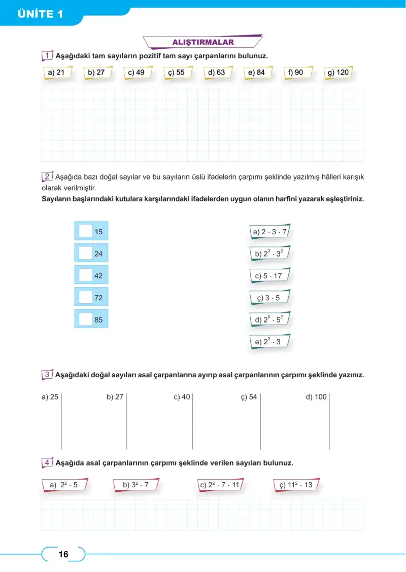 8. Sınıf Matematik Ders Kitabı Cevapları Meb Yayınları Sayfa 16