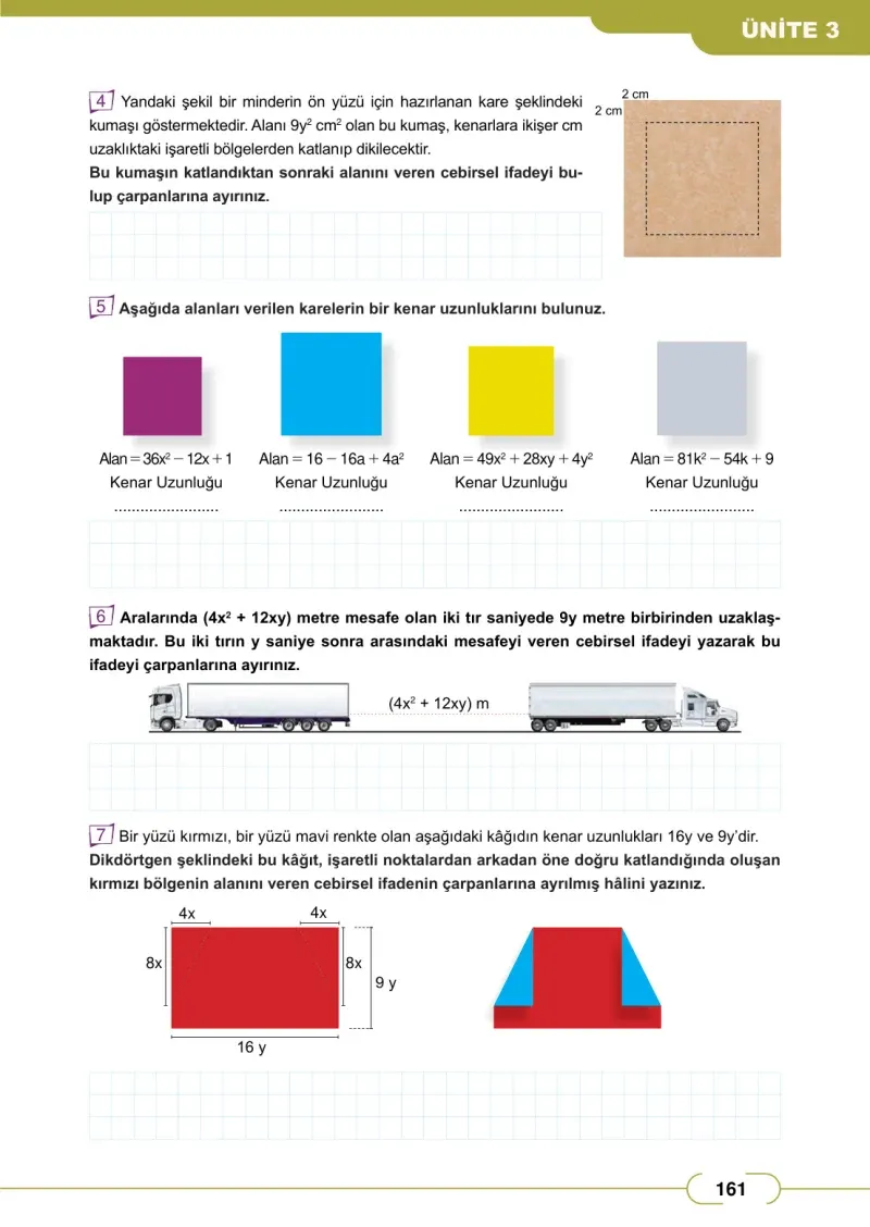 8. Sınıf Matematik Ders Kitabı Cevapları Meb Yayınları Sayfa 161