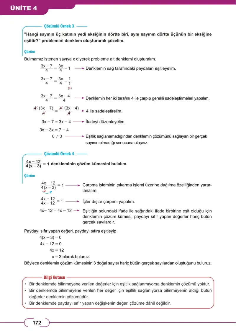 8. Sınıf Matematik Ders Kitabı Cevapları Meb Yayınları Sayfa 172